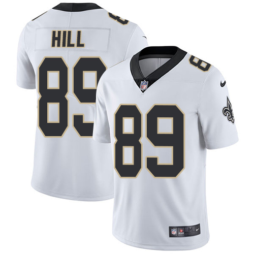 2019 Men New Orleans Saints #89 Hill white Nike Vapor Untouchable Limited NFL Jersey